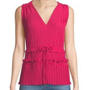 3.1 Phillip Lim Pleated Top with Ruffles Size 6 NWT Retail $495